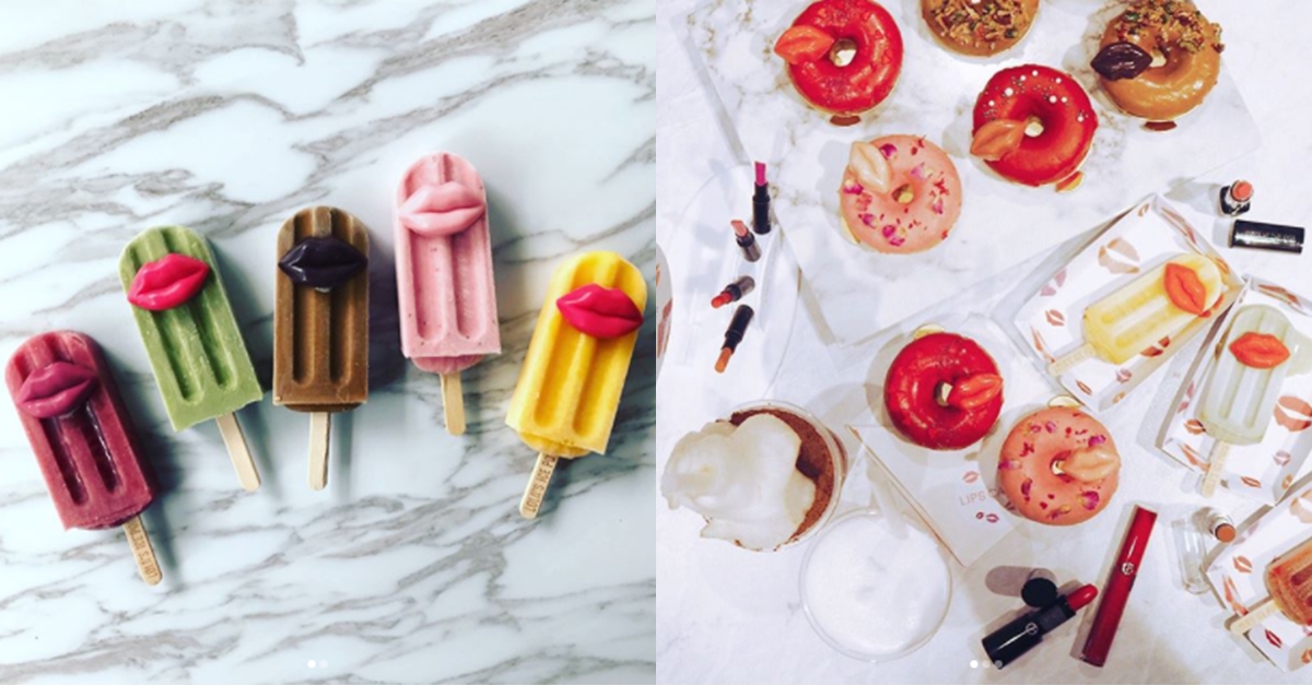 讓人好想咬一口的繽紛唇彩甜甜圈和冰棒！唇膏控必收的打卡新熱點LIPS CAFÉ 唇膏、甜點、LIPS CAFÉ、甜甜圈、冰棒