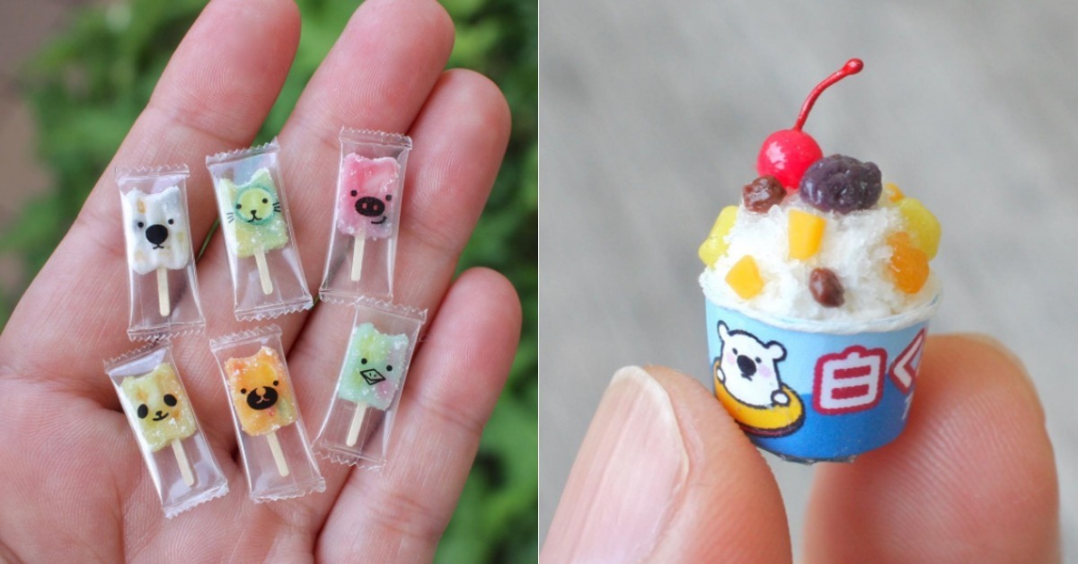 指尖上的消暑聖品！夏日袖珍水果挫冰、巧克力雪糕讓你療癒透心涼！ Tomoko Misumi、袖珍、藝術、冰品、袖珍作品