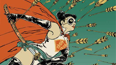 顛覆東西邊界 清水裕子墨筆彩繪亞洲女超人 清水裕子、日本、美國、亞洲女超人、墨筆