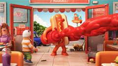 當食物遇上城市之美味倫敦 無厘頭可愛3D動畫 動畫、3D、美式、餐廳、熱狗