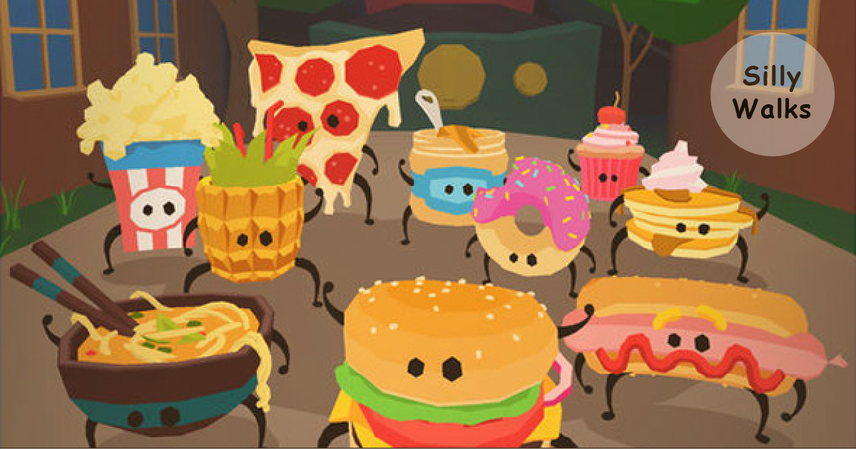 變身小小食物盡情奔跑！《Silly Walks》可愛爆棚的搶救夥伴遊戲 手機小姐、手遊、食物、迷你角色、食物視角