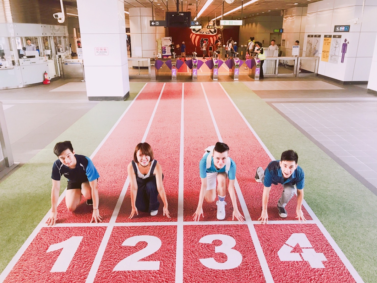 超夯打卡點誕生！桃捷A9站化身運動場網友打卡拍照創意爆棚 桃捷、世大運、世大運車廂、Instagram、林口站