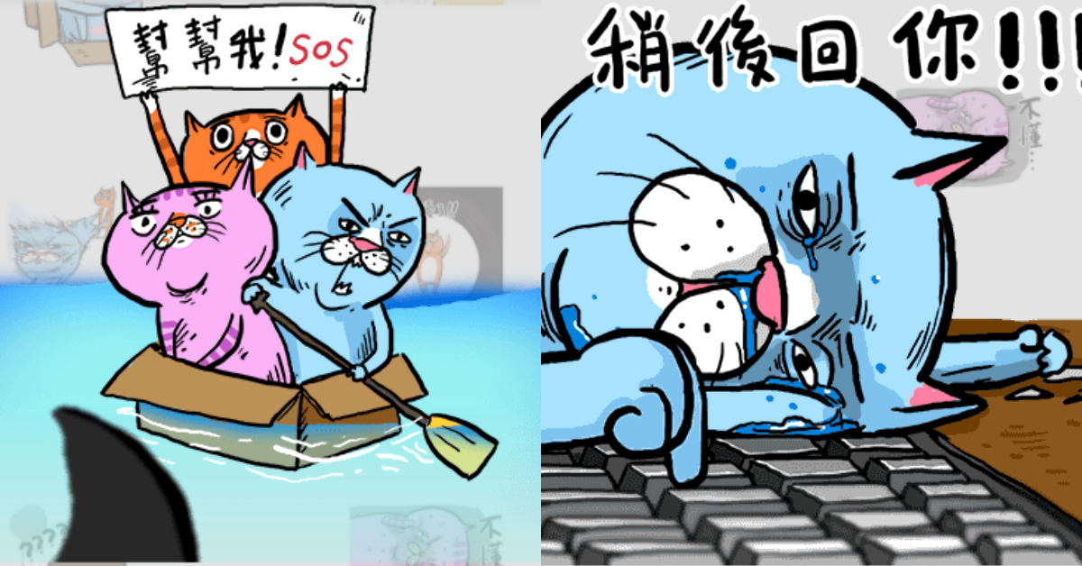 做每件事都超用力！《蛋頭的貓室友》超欠揍的全螢幕貼圖浮誇登場 App、蛋頭的貓室友、全螢幕貼圖、浮誇、手機