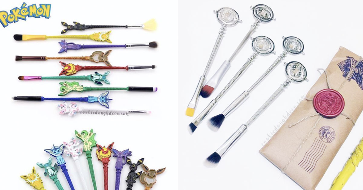 魔法迷、馴獸師請準備！哈利波特、寶可夢主題刷具組整套收最過癮 寶可夢、哈利波特、美少女戰士、妙麗、時光器、刷具、化妝刷、造型刷