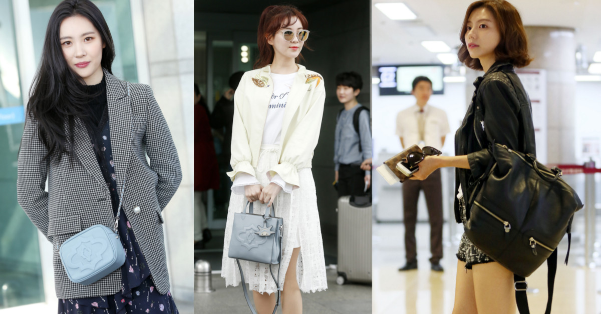 韓星機場私服超霸氣！甜美個性包款教你get韓妞的肩上小心機 機場時尚、穿搭、私服、包包、orYANY