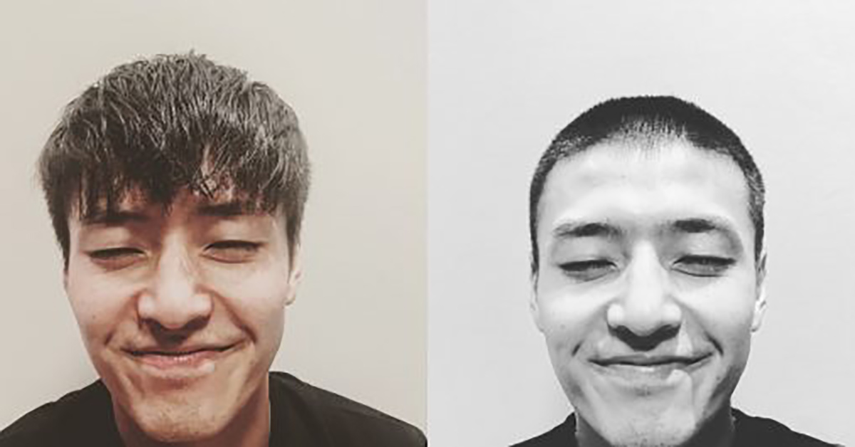 由多年好友親手動刀！姜河那入伍前公開超萌小平頭造型 姜河那、入伍、小平頭、可愛、超萌