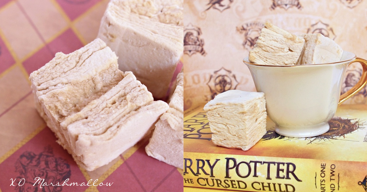 《哈利波特》的奶油啤酒療癒升級！變身融化人心的太妃棉花糖 哈利波特、奶油啤酒、棉花糖、XO Marshmallow、太妃糖