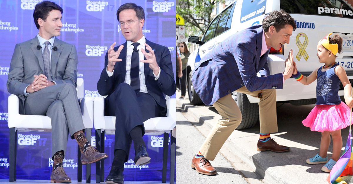 加拿大總理杜魯道的花襪子外交！穿上丘巴卡星戰襪依舊帥到沒天理 加拿大總理、杜魯道、襪子外交、花襪子、星際大戰、丘巴卡、Justin Trudeau