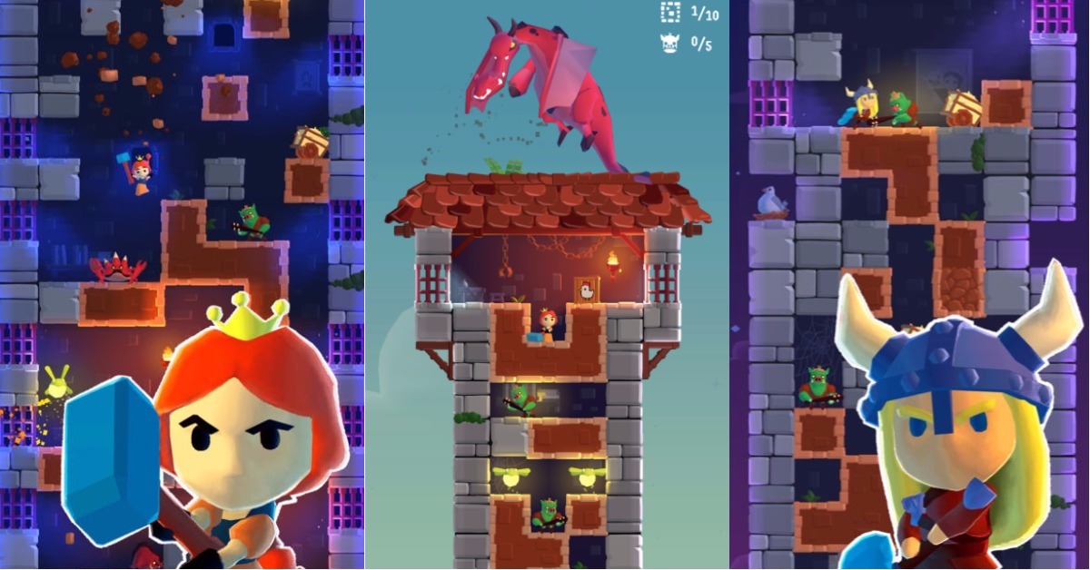 女人當自強！騎士沒來公主也能自己逃亡的《從前有一座塔樓》手遊 手機小姐、手遊、騎士、公主、高塔