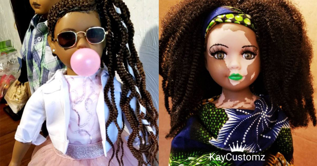 不是迎合多數才叫美麗！白斑症娃娃突破你的美感邊境 白斑症、娃娃、Kay Customz、kaycustoms、黑人、藝術