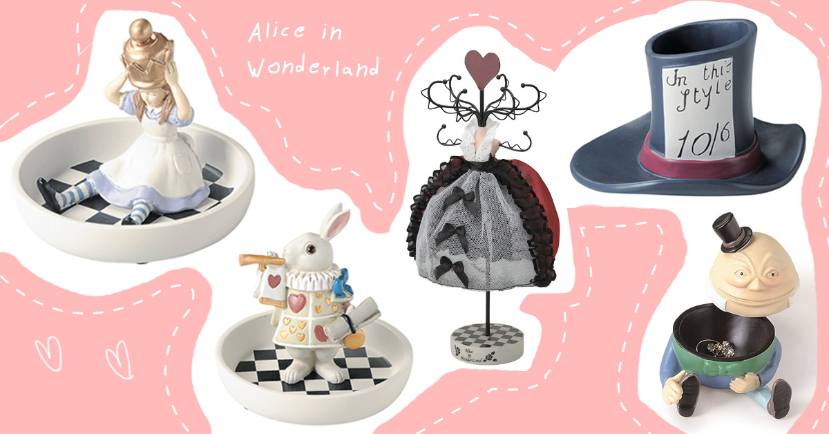 愛麗絲控必瘋狂的居家雜貨！化妝台就是女孩的Wonderland 愛麗絲、愛麗絲夢遊仙境、飾品架、首飾盤、筆筒