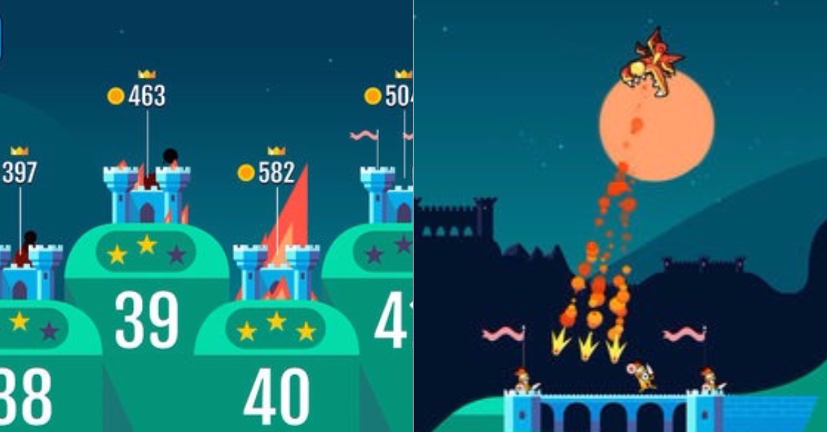 這回就當一隻噴火龍奪取城池吧！超紓壓手遊《Drag'n'Boom》 童話、飛天、噴火龍、寶藏、金幣、士兵、城池、火球、攻擊、Drag'n'Boom