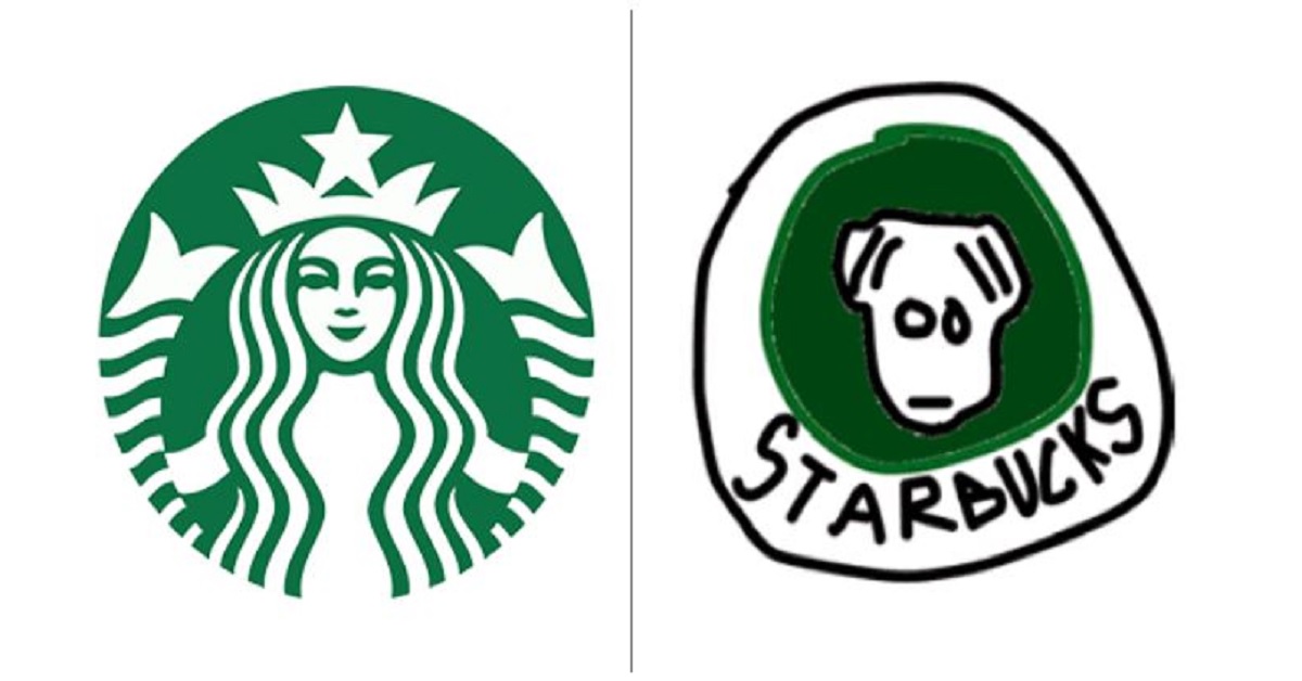 星巴克美人魚變外星生物了？憑記憶正確畫出蘋果Logo大挑戰 logo、品牌、廣告、設計、Signs、星巴克、7-11、蘋果、IKEA、漢堡王