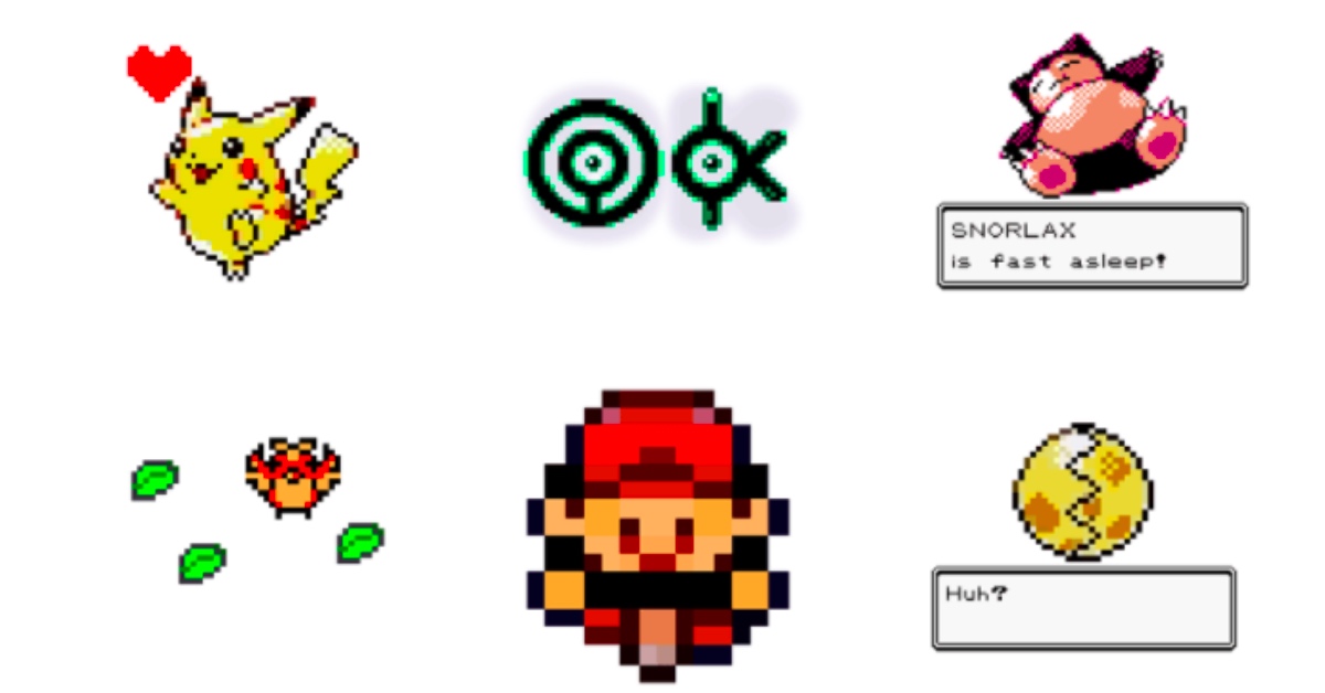 像素風皮卡丘就是時代的眼淚啊～寶可夢有聲貼圖第二彈懷舊登場 LINE、貼圖、寶可夢、皮卡丘、Pokémon有聲遊戲點陣貼圖、紅藍篇、像素風、8位元、8-bit 