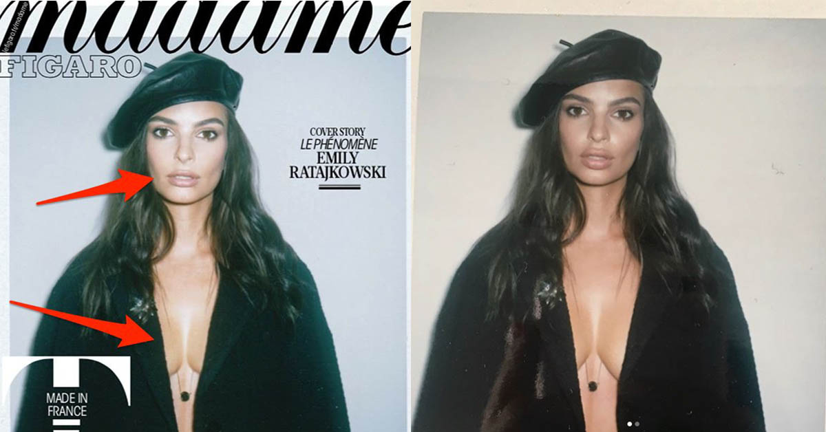 誰會把美胸女模艾蜜莉的奶奶變小？5位抗議修圖文化的女明星 Emily Ratajkowski、模特兒、修圖、PS、女性意識