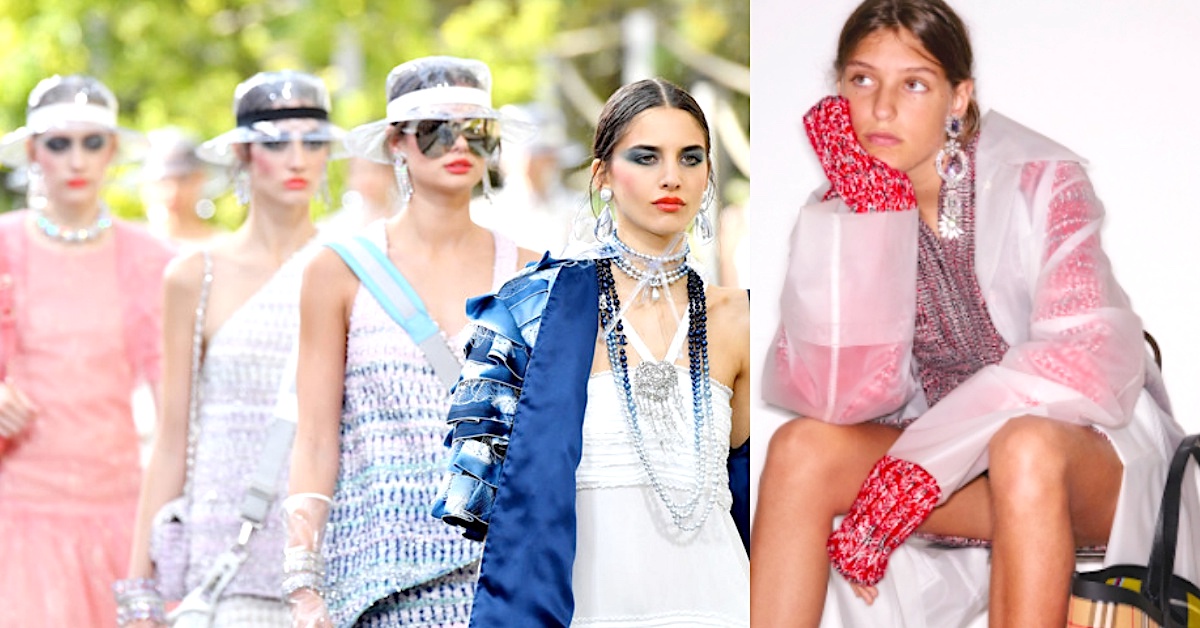 雨衣、透視裝傻傻分不清楚！今年的時尚icon告訴你「透明系美人」正當道 雨衣、透視裝、時尚、穿搭、透明、Burberry、Miu Miu、CHANEL