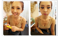 【部落客新聞】小蘋果快餐妝  秋妝微煙綠 美妝、化妝、腮紅、睫毛、眼影