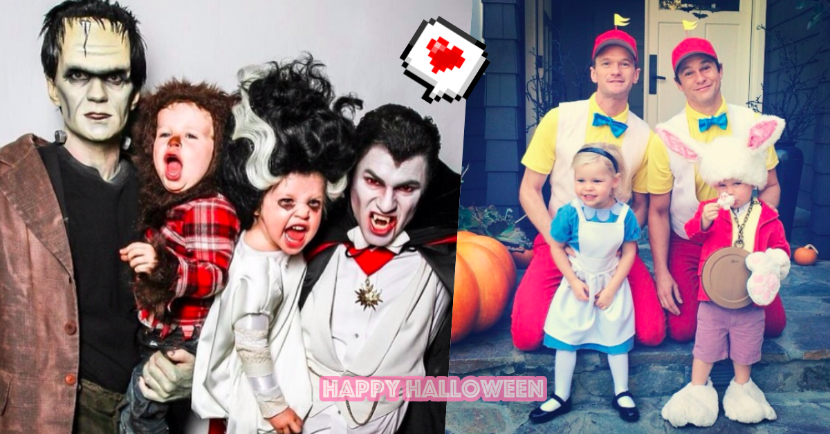 真的是好萊塢的「模範夫夫」！NPH一家四口的「超萌萬聖節Cos」年年幸福味滿溢 歐美、好萊塢、演員、尼爾派屈克哈里斯、NeilPatrickHarris、NPH、幽默、同志、兩個爸爸、多元成家、領養、LGBT、萬聖節、幸福