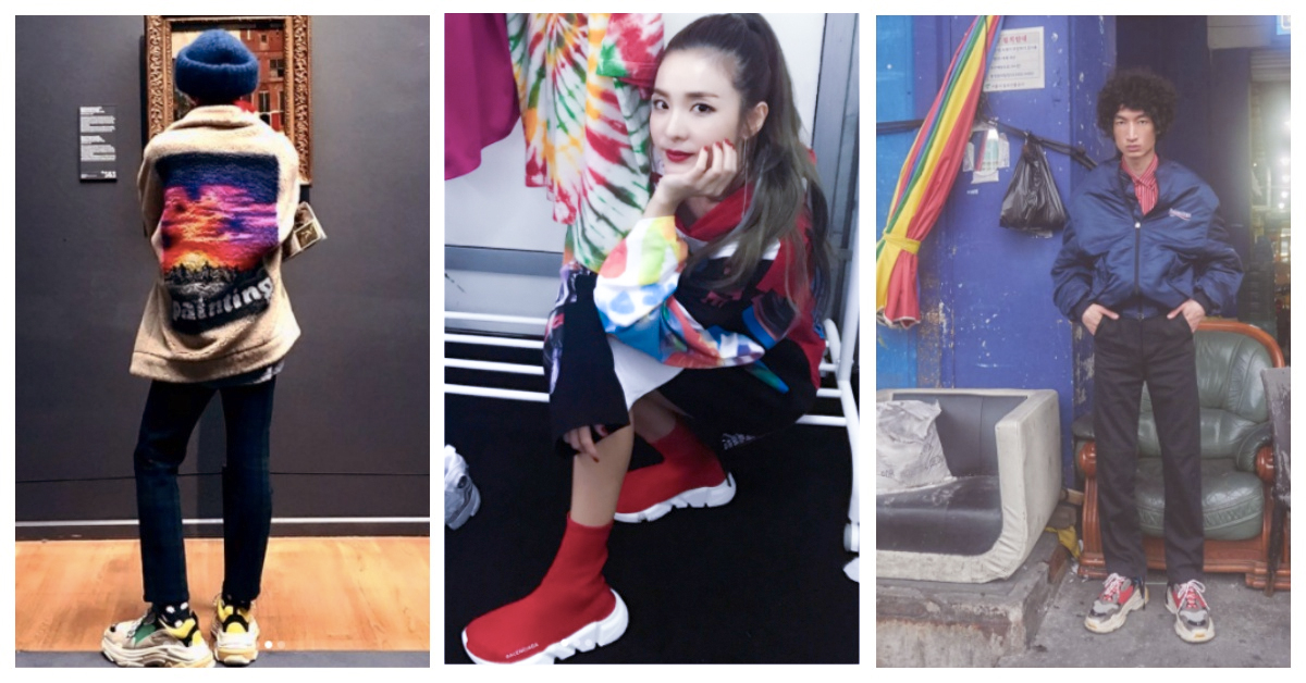 繼襪套鞋後，時尚icon GD、dara都在穿它！2018AW神鞋盤點 GD、dara、Balenciaga 、GUCCI、FENTY PUMA、dok2、