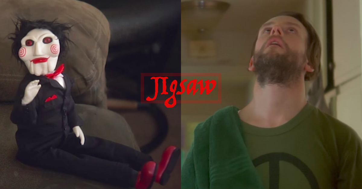 跟「奪魂鋸殺人魔」同居原來是這麼回事？史上最煩卻又意外超萌的室友94它 奪魂鋸、殺人魔、同居、室友、電影、搞笑、惡搞、萌、可愛、恐怖、Jigsaw、拼圖