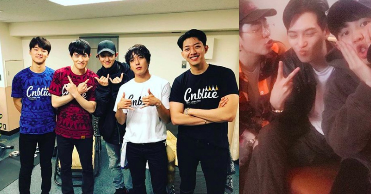 燦烈和宗泫友情讓人羨慕！特地飛日本應援CNBLUE演唱會 CNBLUE、鄭容和、姜敏赫、李正信、李宗泫、EXO、燦烈、那個男人吳洙、日本、演唱會