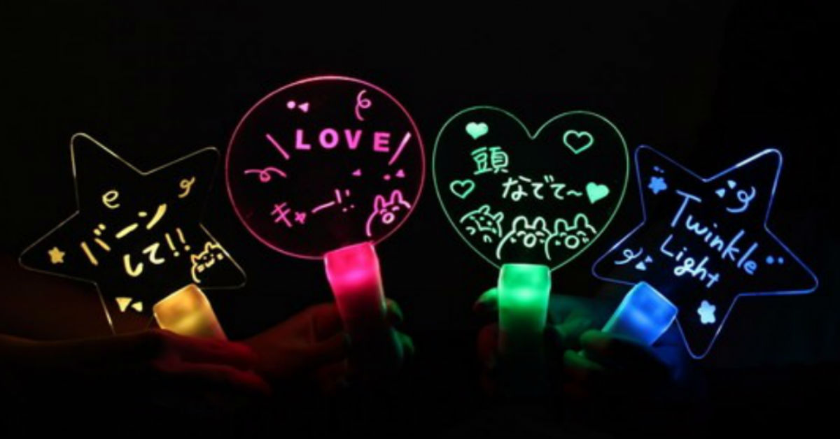 迷妹必備的發光手燈！下次演唱會就派它出場 手燈、發光、LED燈、迷妹、演唱會、自由書寫、追星