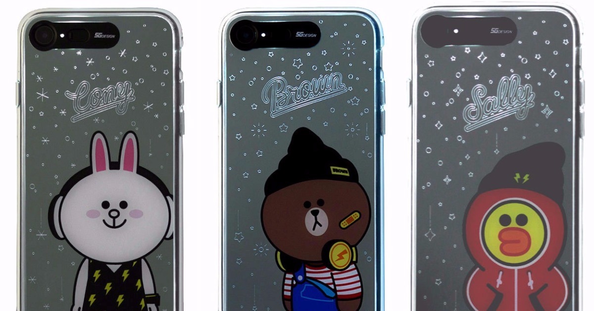 快打電話來讓我的手機殼下起流星雨！LINE FRIENDS發光手機殼第2彈炫目登場 韓國、LINE FRIENDS、發光、手機殼、熊大