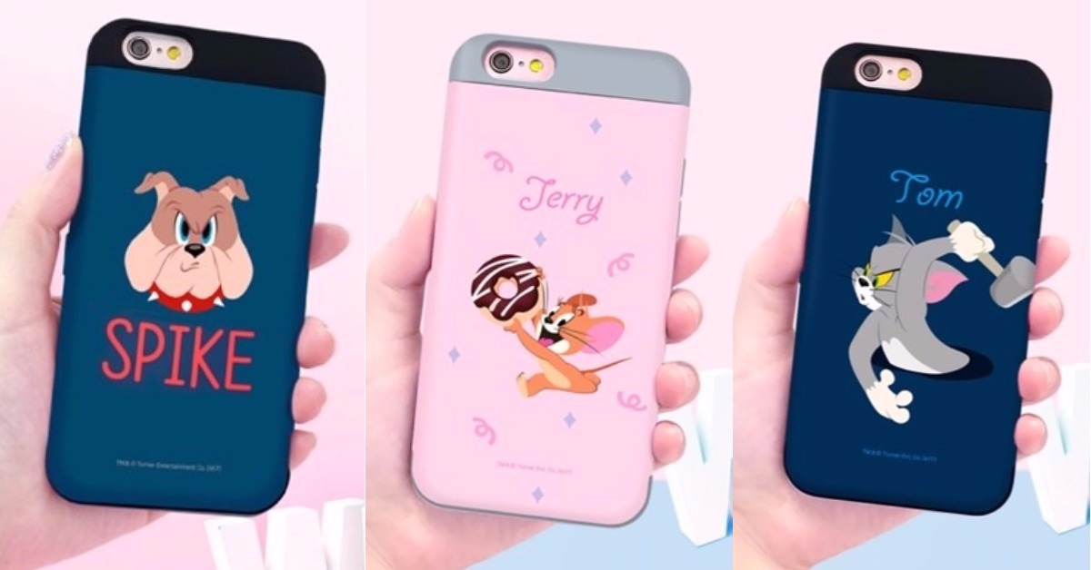 傑利你把甜甜圈還給湯姆啦！粉嫩版「湯姆貓與傑利鼠」手機殼要萌暈你的心 韓國、手機殼、10x10、湯姆貓與傑利鼠、湯姆貓、傑利鼠、Tom&Jerry