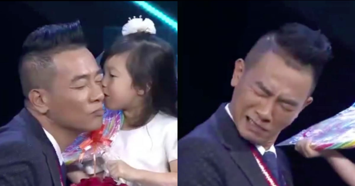 陳小春終於圓夢！「女兒傻瓜」山雞哥獲得小泡芙的香吻啦～ 陳小春、爸爸去哪兒5、小泡芙、女兒傻瓜、劉耕宏、應采兒