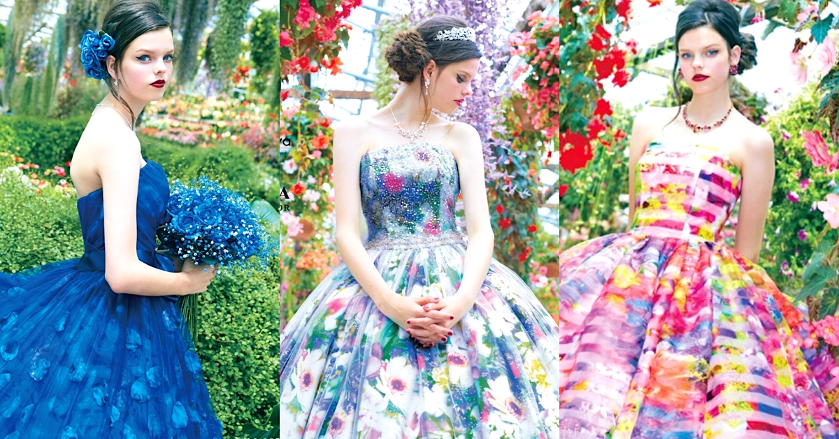 不顯老的浪漫碎花！蜷川實花婚紗系列第6季優雅釋出 蜷川實花、KURAUDIA、ninamika、婚紗、日本、第6季