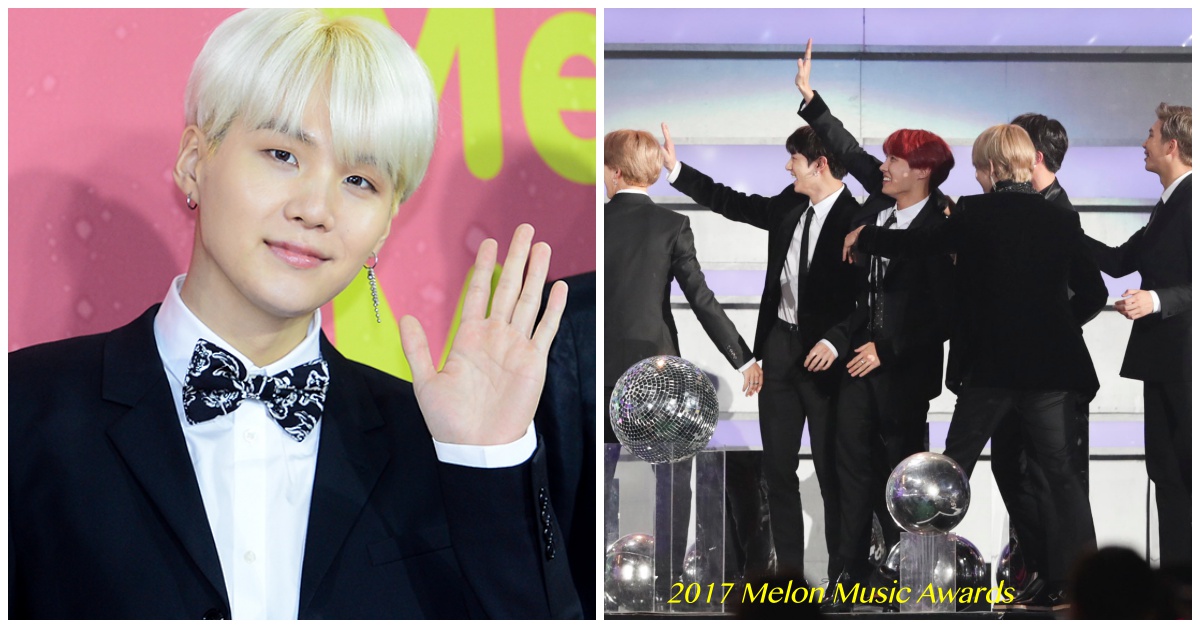 【2017MMA】防彈SUGA、EXO主唱拿下個人獎！團員滿滿團魂比得獎本人還開心 2017 Melon Music Awards、2017MMA、EXO、Chen、防彈少年團、SUGA