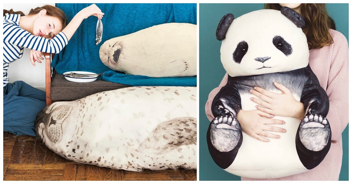 冬天就是要「豹」在一起！超療癒動物抱枕毯暖心上市 YOU+MORE、海豹、企鵝、熊貓、抱枕、毯子、可愛、療癒
