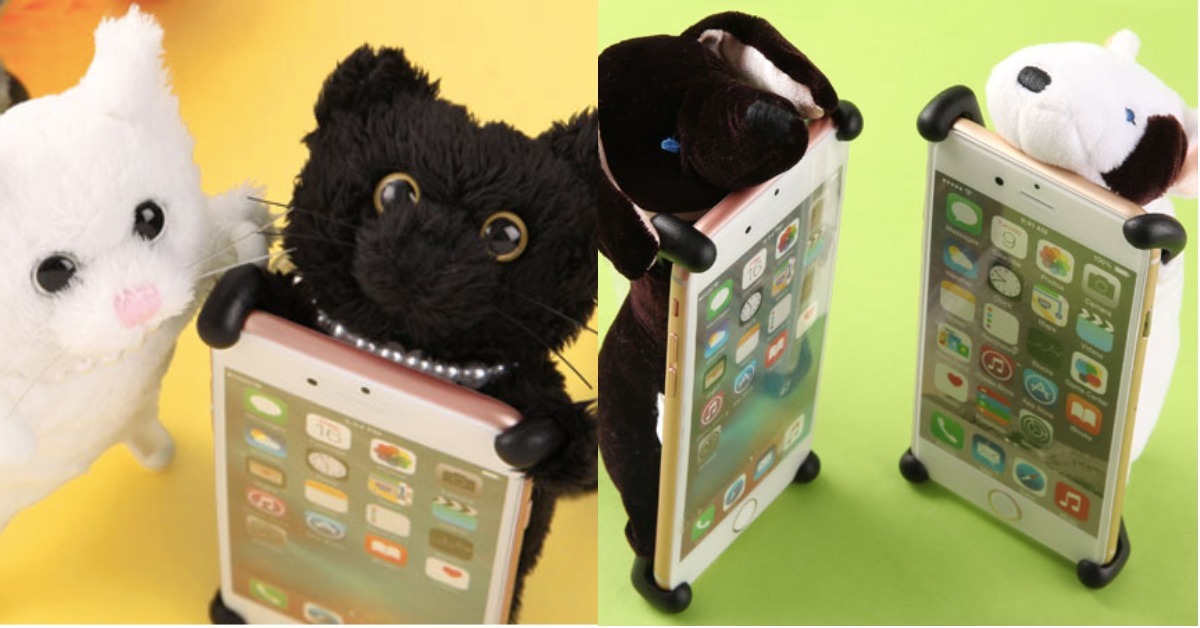 主子巴在手機上就是奴的夢想！「毛茸茸貓狗手機殼」一圓想養寵物的願望 手機殼、動物、動物手機殼、毛茸茸、日本、zoopy、療癒、貓咪、狗狗、主子、奴才、黑貓、灰貓、白貓、臘腸犬、牛頭梗