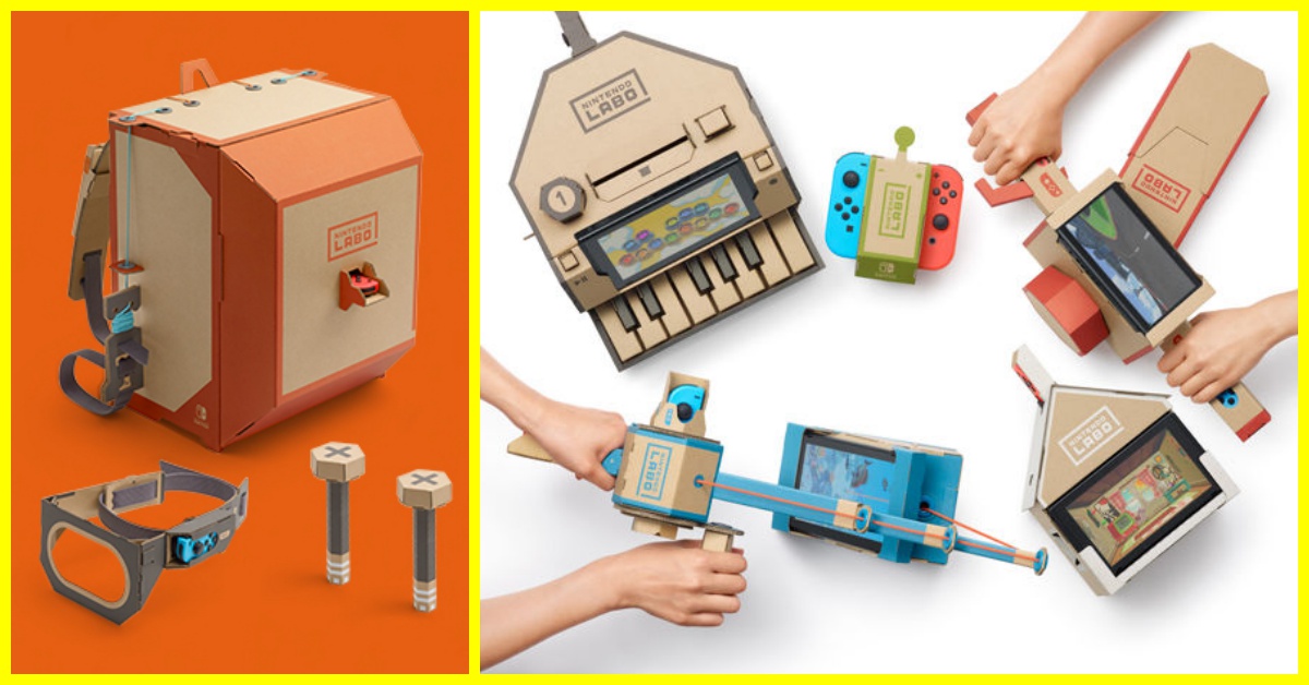 任天堂即將引爆熱潮的產品就是它！最新體感遊戲「Nintendo Labo」創造更多可能 Nintendo Labo、Nintendo Switch、任天堂、遊戲機、電動遊樂器、Variety Kit、Robot Kit、瓦愣版、組合、DIY