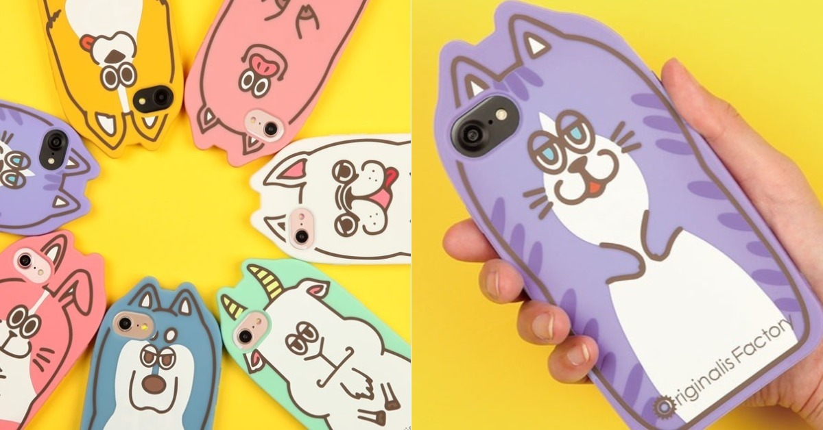 柯基跟法鬥舌頭外露又憨笑的模樣太萌啦！「繽紛風動物手機殼」療癒特輯 日本、Candies、手機殼、動物、繽紛、微笑、柯基、哈士奇、法鬥、兔子、豬、貓咪、山羊