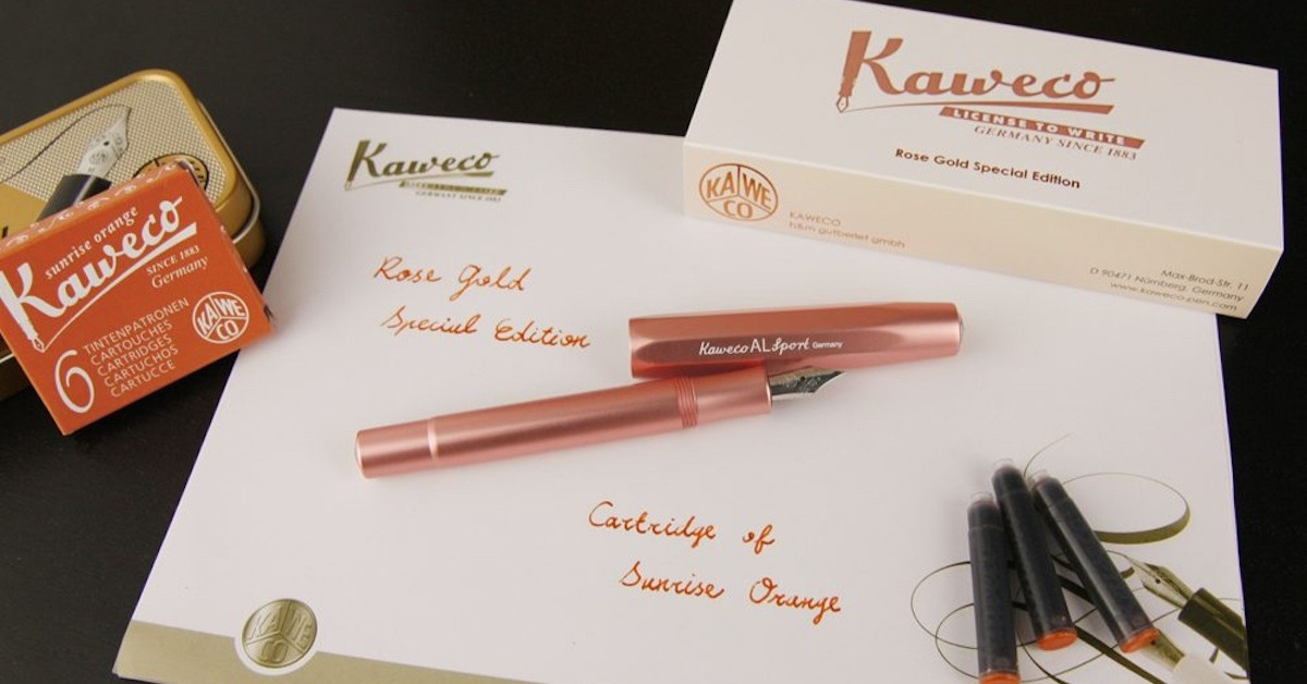 薄荷綠、玫瑰金加上會微笑的鋼筆推坑！集優雅與可愛於一身的迷人萬年筆Kaweco 微笑鋼筆、kaweco、百樂鋼筆、百年鋼筆、萬年筆、優雅、大人文具、kakuno、colte、禮物、沾水筆、英文草寫、硬體字、字帖、文具控