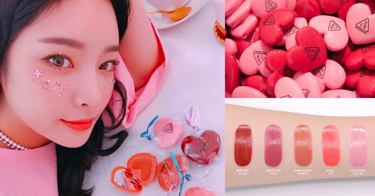 一顆不到300元很可以包色買！3CE「愛心唇霜」新色好夢幻！ 3ceheartpotlip、3ce、愛心唇霜、可愛、療癒、粉紅色