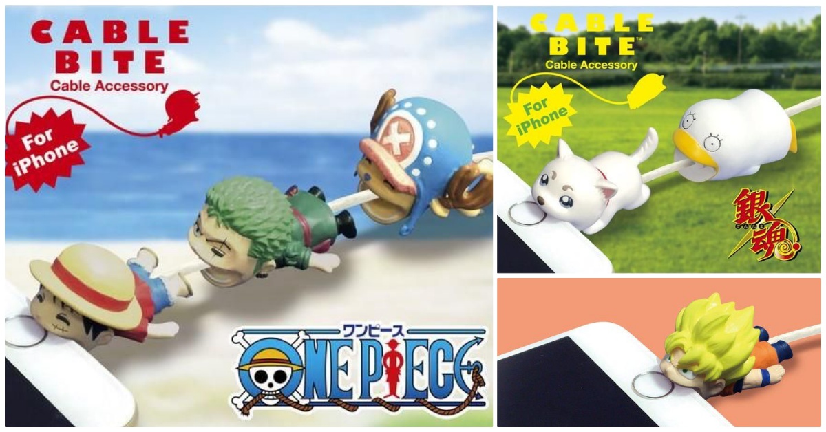 魯夫你不要咬手機啦！CABLE BITE×週刊少年Jump合作款熱血登場 CABLE BITE、週刊少年Jump、聯名、銀魂、航海王、七龍珠
