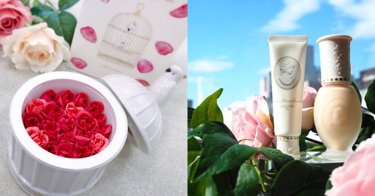 「白鸚鵡陶瓷腮紅盒」再度美出新高度！日本LADURÉE 推出6週年限定玫瑰花胭脂 LADURÉE、玫瑰花瓣、 LesMerveilleusesLADURÉE、日本、