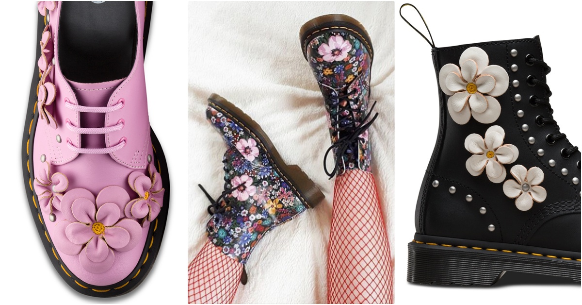 腳上開滿花？史上最浮誇的「3D櫻花馬丁靴」！走到哪都自帶粉嫩春日氛圍 3D櫻花馬丁靴、Dr. Martens、櫻花季、春天新品、櫻花鞋、櫻花