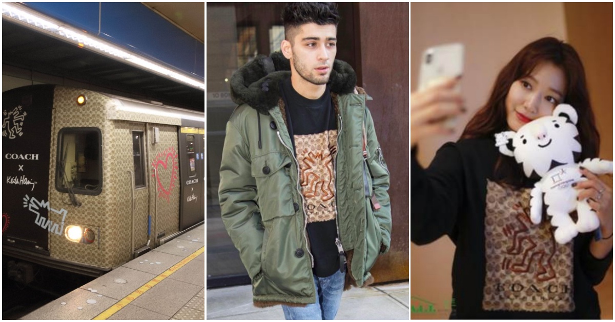 「誰在板南線車廂亂塗鴉？」Coach × Keith Haring彩繪列車時髦行駛中～ Coach X Keith Haring、聯名、塗鴉、板南線、彩繪、