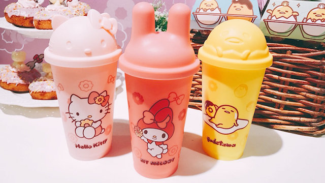 美樂蒂、蛋黃哥、Hello Kitty環保杯全包囉！Mister Donut×三麗鷗第二彈報到 愛玩妞、Mister Donut、三麗鷗、環保杯、HelloKitty、蛋黃哥、美樂蒂、甜甜圈、野餐