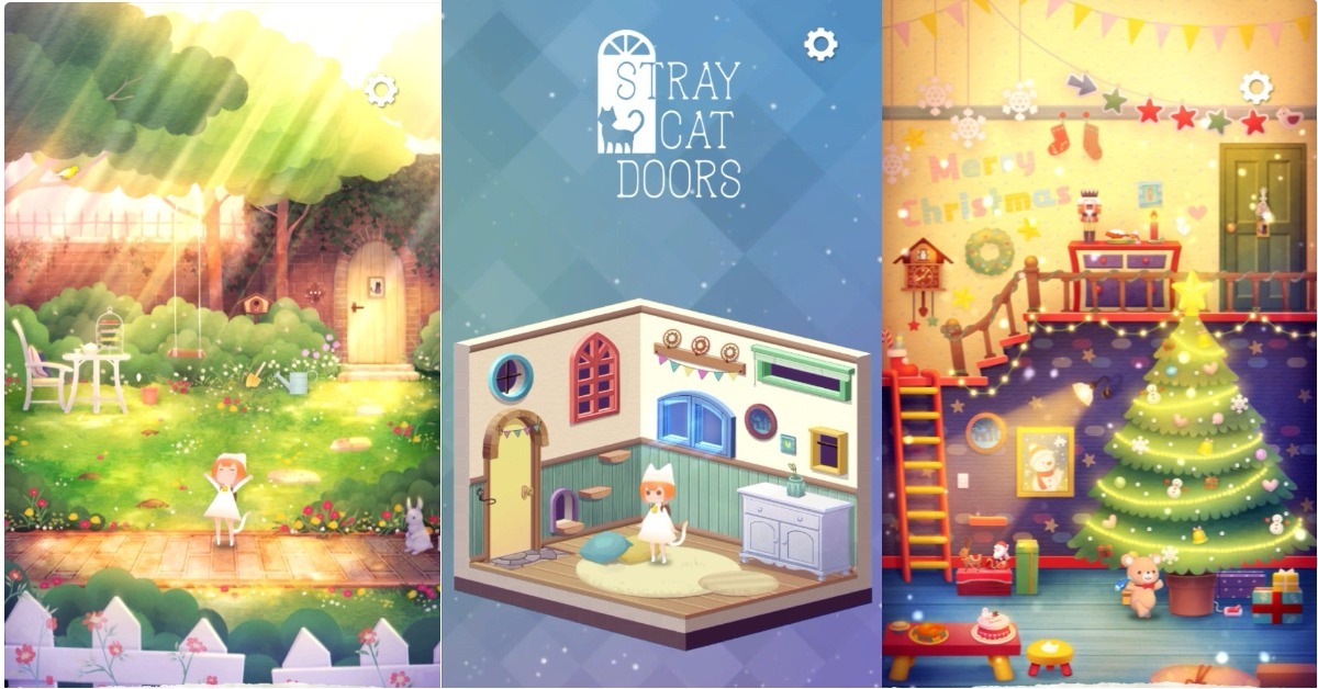 被困在這種密室我可以！溫暖療癒系逃脫手遊《Stray Cat Doors》 密室逃脫、解謎、Stray Cat Doors、迷途貓之旅、貓咪、可愛、療癒、插畫