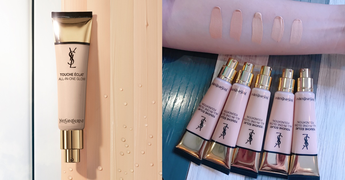 一抹開竟然真的有水珠跑出來！YSL推出地表最強爆水款「超模輕裸光水粉底」 GLOWASYOUGO、不美不出門、ysl、超模輕裸光水粉底
