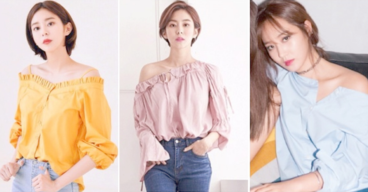 別說肩寬是硬傷！學俞利、UIE「肩線、V領、露單肩」穿出瘦窄身型 寬肩、上半身、一字領、俞利、UIE