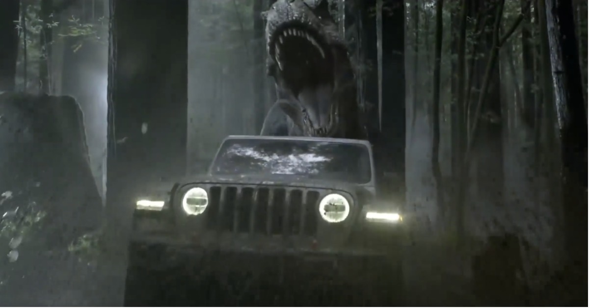  侏羅紀公園回來了！ 侏羅紀公園、博士、恐龍、Wrangler、美國廣告、汽車廣告
