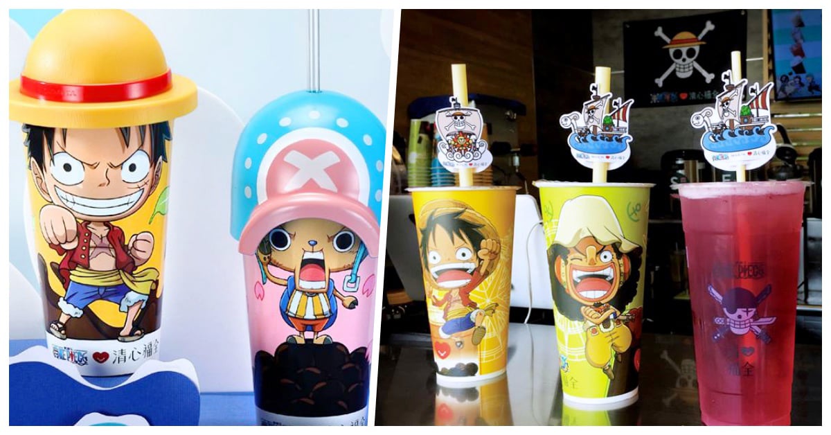 造型環保杯、杯緣子陸續出動！清心×航海王逼人天天喝飲料啊 愛玩妞、清心、航海王、環保杯、杯緣子、喬巴、魯夫、草帽、可愛、飲品