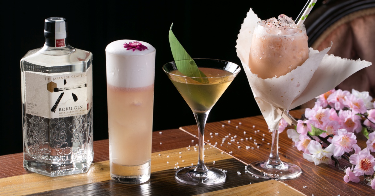 日本頂級琴酒 ｢六ROKU體驗月！酒吧賞櫻去」！4/1活動開跑～ 酒吧、櫻花、調酒、琴酒六ROKU體驗月賞櫻
