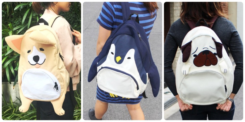 怎麼有隻企鵝在路上走？！超可愛的動物造型後背包特蒐 動物造型、後背包、企鵝、狸貓、熊貓、狗狗、柴犬、柯基、巴哥