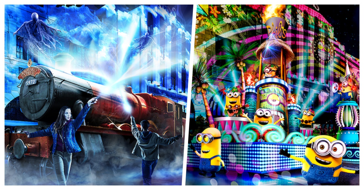 闖進哈利波特、侏儸紀、小小兵世界…日本環球影城「夜間奇觀遊行」解禁公開 愛玩妞、日本、環球影城、夜間奇觀遊行、立體